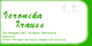 veronika krauss business card